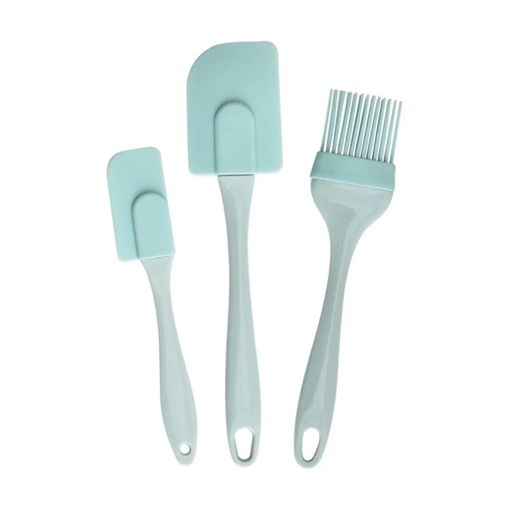 Body Brush - 3 個クリームスクレーパー DIY パンケーキバターへらミキサーオイルブラシキッチンベーキングツールシリコーンへらノンスティック