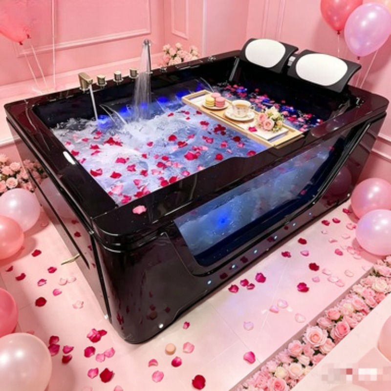 Hot Tub - アクリル製屋外ジャグジーマッサージ浴槽、6人用、67ジェット、アリステックシェル、バルボアシステム、CE認証、ガーデン用