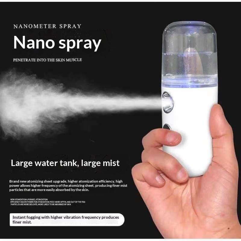 Face Steamer - USB充電式ナノミストフェイシャルスプレーヤー加湿器フェイススチーマー美容機器スキンケアハイドレーションツールキット1セット