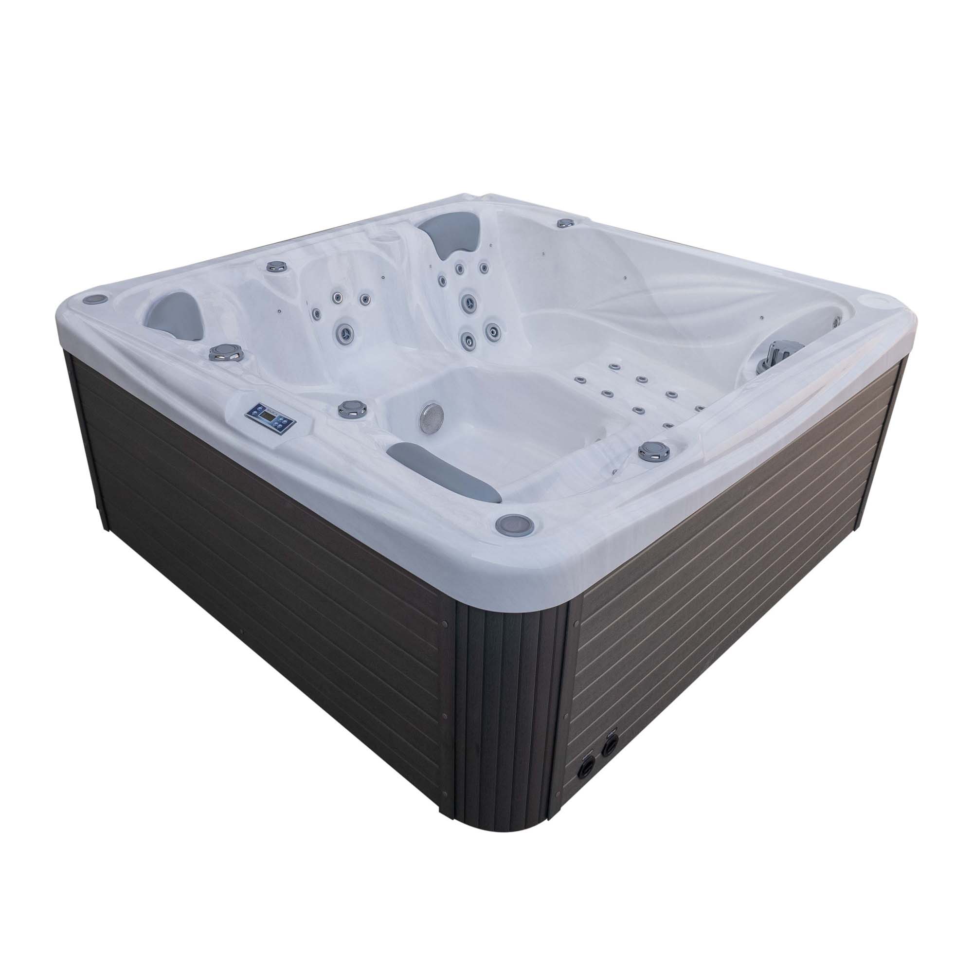 Hot Tub - 5人用ホットタブ、2200mm/86.6インチアクリル製屋外スパ浴槽、自立式ジェットバス、バルボアハイドロスパ、ラグジュアリースクエアマッサージ