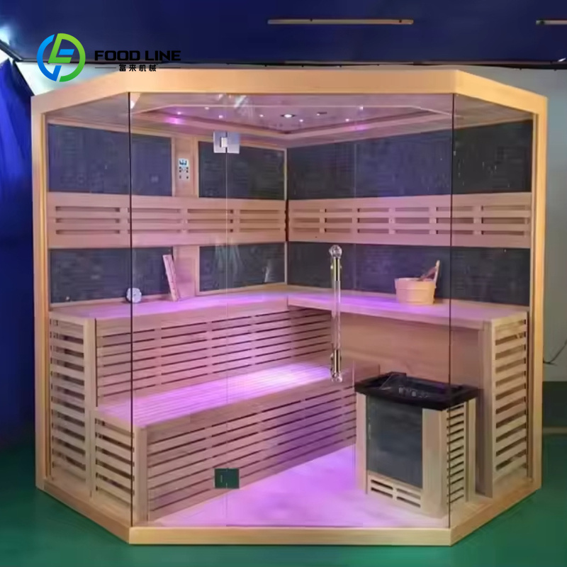 カスタマイズ可能な伝統的な室内木製ドライ＆スチームサウナ（家 - Spa Wellness Gym のレビューと価格