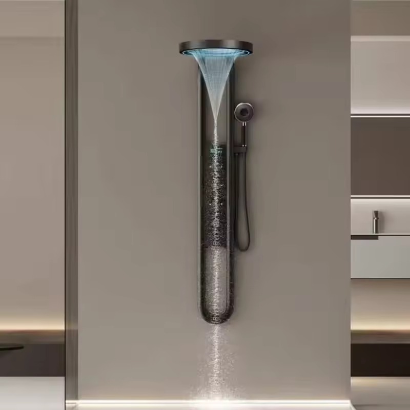 スマートデジタルディスプレイサーモスタットシャワーシステム壁 - Spa Massager のレビューと価格