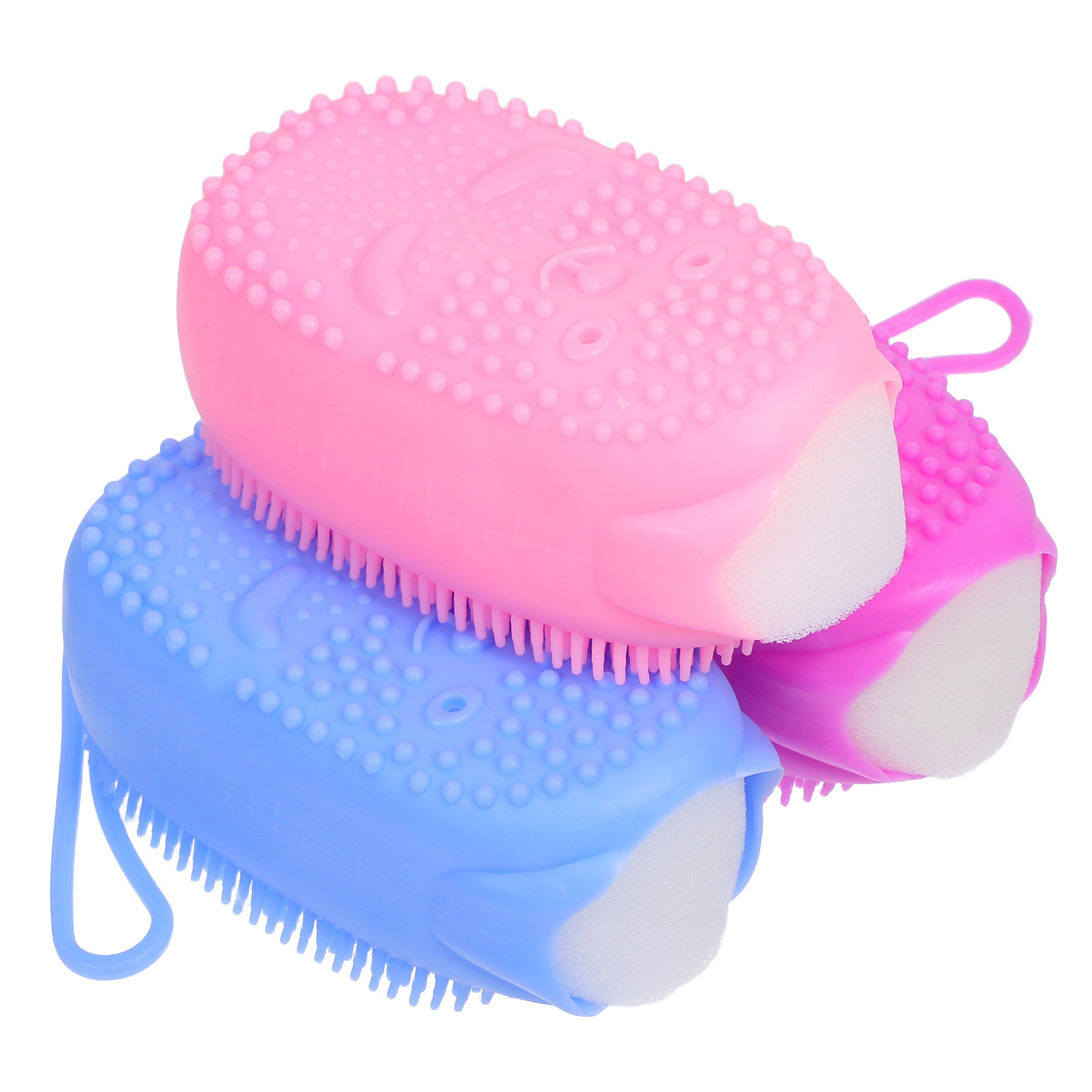 3個入り シリコン製ボディスクラバー 両面使用可能 バススポ - Body Brush のレビューと価格