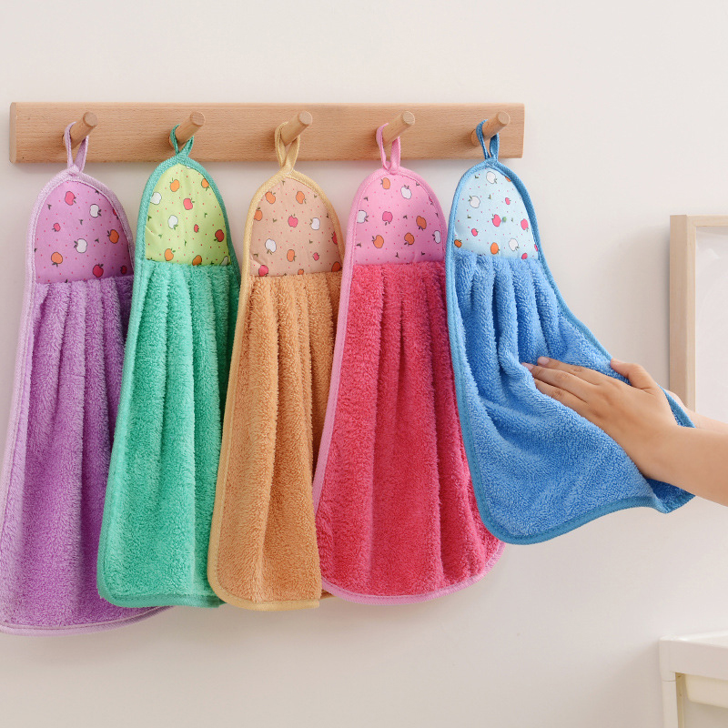 4 個の小さなハンドタオルキッチンバスルーム用コーラルベルベ - Spa Towel のレビューと価格