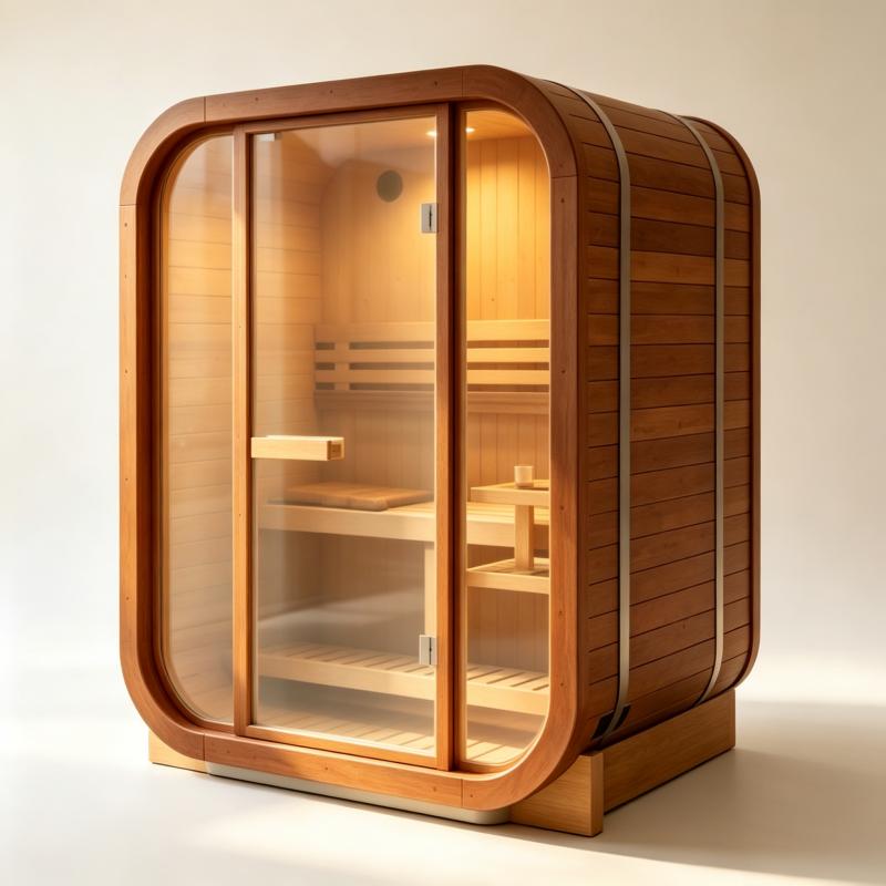 高級カスタムメイドのサウナキャビン。無垢材を使用し、屋内・屋 - Spa Wellness Gym のレビューと価格
