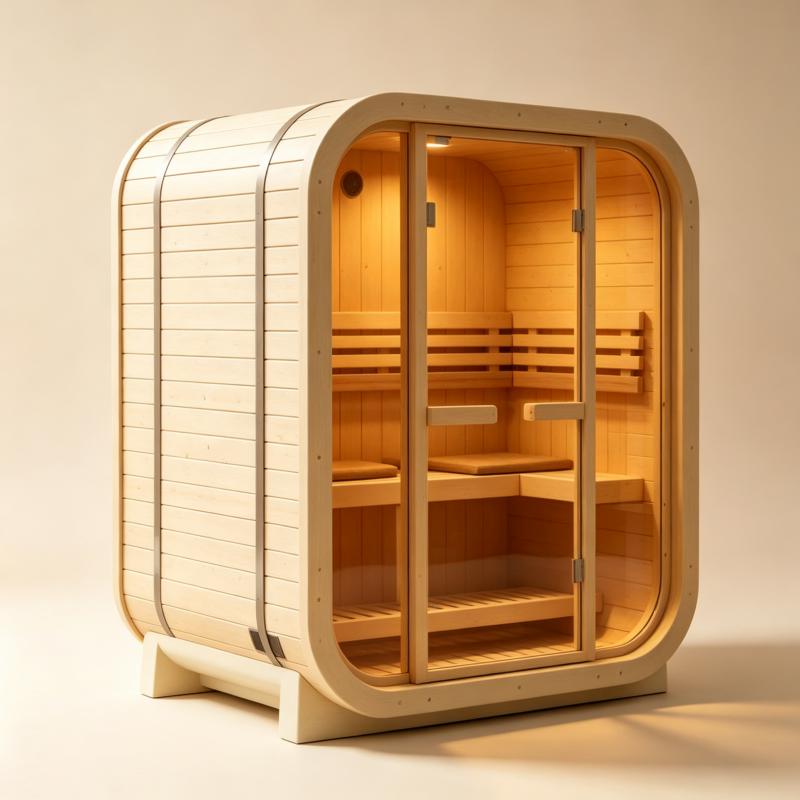 高級カスタムメイドのサウナキャビン。無垢材を使用し、屋内・屋 - Spa Wellness Gym のレビューと価格