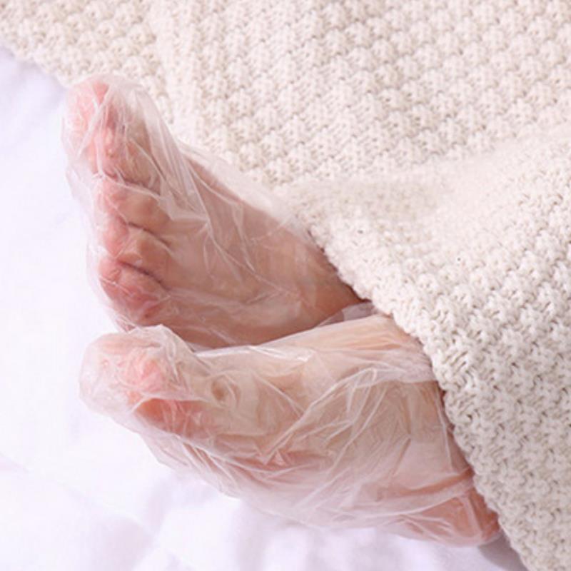 100/200 個使い捨て足保湿靴下透明フットバッグ PE  - Foot Spa のレビューと価格